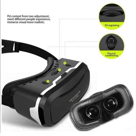 VR Shinecon Virtual Reality Headset for VR Games & 3D Movies with Remote Control - Picture 3 of 5